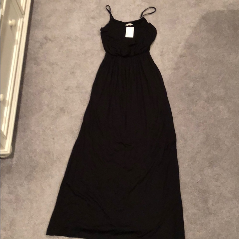 Lush black maxi dress